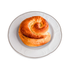 Traditional Turkish Pastry on a white plate
