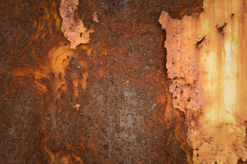 Metal rust wall texture surface