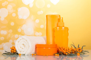 Sea buckthorn care products for hair and body