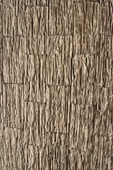 Brick wall covered with plaster