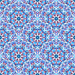 Ornamental Seamless Pattern. Abstract Geometrical Vector Background