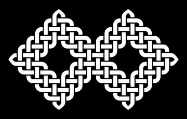 Asian (Chinese, Korean or Japanese) style knot illustration