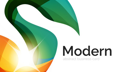 Swirl shape colorful line. Futuristic abstract background