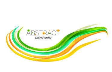 Smooth wave line abstract background