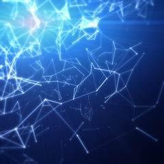 Abstract network connection background