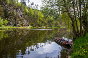 Luzhnice river. Czech republic.