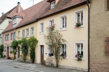 Fototapeta na wymiar Old houses in Rothenburg