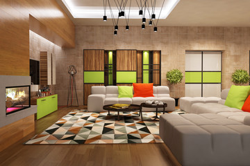 Modern house interior