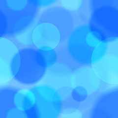 Blue bokeh abstract seamless pattern