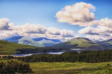 Fototapeta premium Scottish lochs, hills and glens