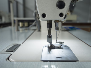 close up sewing machine