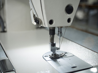 close up sewing machine
