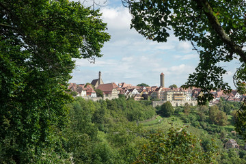 Fototapeta na wymiar View over the City of Rothenburg