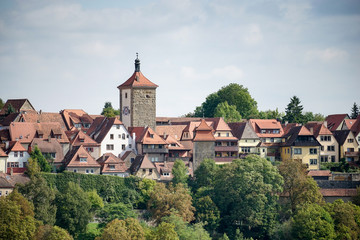 Obraz premium View over the City of Rothenburg