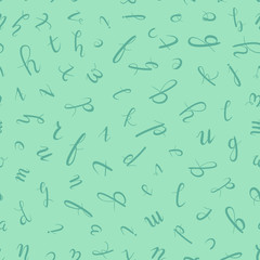 Vector alphabet seamless pattern. ABC vector Letters