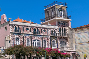 Fototapeta na wymiar Lisbon facade old town