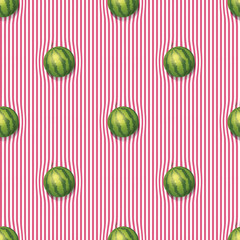 Watermelons on the tablecloth