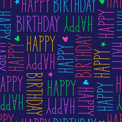 happy birthday seamless pattern