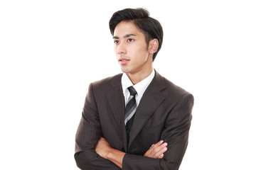 微笑むビジネスマン