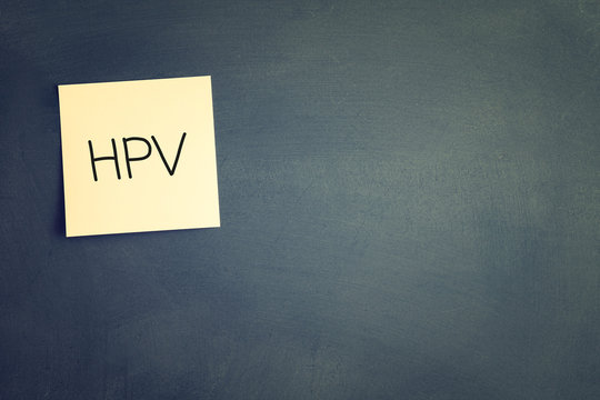 sticky with the note HPV (Human Papillomavirus)