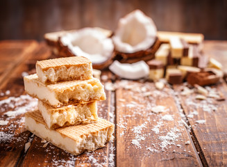 Wafer sandwich biscuits