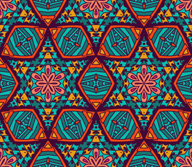 Abstract colorful graphic mosaic  vector pattern