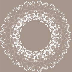 Doily templates for logo, names. ПечатьVector decorative l