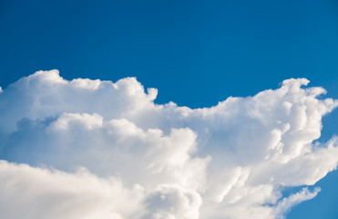 colorful dramatic sky with cloud at sunset