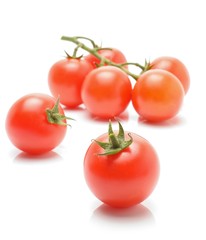 Tomatoes isolated on white
