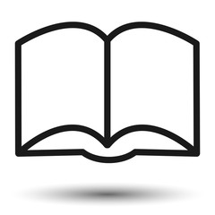 Book icon. Book flat design. Picture of book.