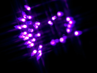 blurry purple neon lights.