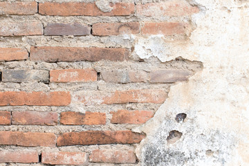 Moldy brick wall background