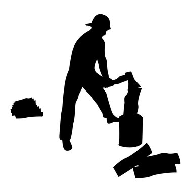 recommend clip art: Man who chops wood