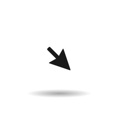 black arrow black web icon for app