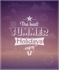 Beach typographic background eps10