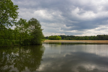 Lake in Czech republic.