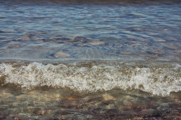 Colored stones in the sea