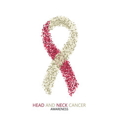 Vector modern head and neck cancer awareness circles desigen. 