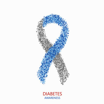 Vector modern diabetes circles desigen