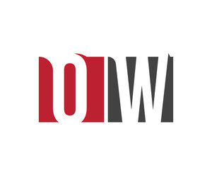 OW red square letter logo  for workshop, world, work, west, wealth