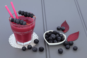 Blueberry Smoothie Fruit Juice Drink
