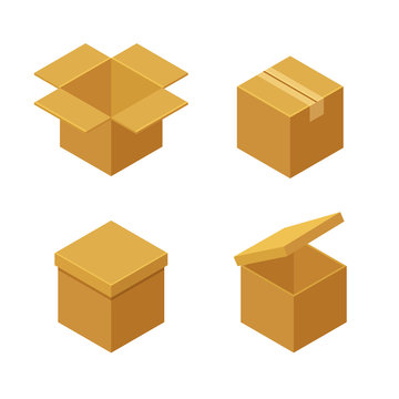 Boxes and packaging icons