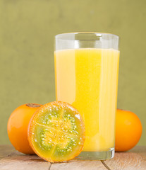 Colombian exotic fruit Lulo