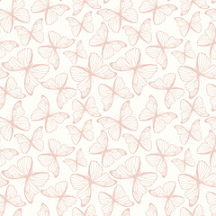 Seamless pattern with butterflies