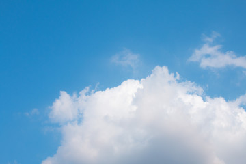 clouds in the blue sky