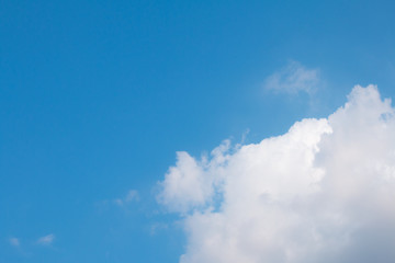 clouds in the blue sky