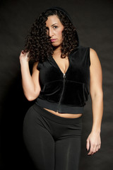 Sexy Brunette in Black