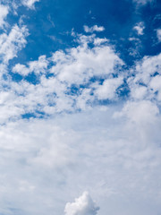 clouds in the blue sky