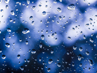 Blue bubble background water drop