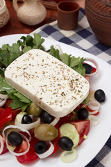Traditional Greek salad